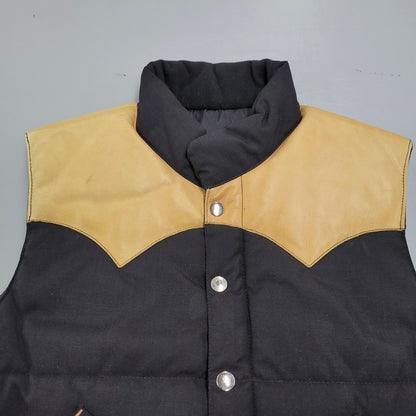 【中古品】【メンズ】 UNKNOWN WESTERN YOKE DOWN VEST ウエスタンヨーク ダウンベスト 146-260228-as-18-izu サイズ：M カラー：ブラック 万代Net店