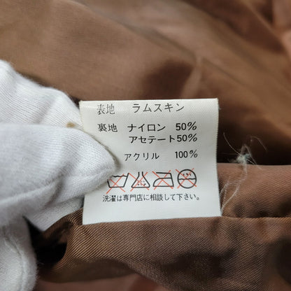 【現状渡し品】【メンズ】 USED SHEEPSKIN A-2 TYPE LEATHER JACKET S-8703 シープスキン A-2タイプ レザージャケット アウター 146-260228-as-20-izu サイズ：XL カラー：ブラウン 万代Net店
