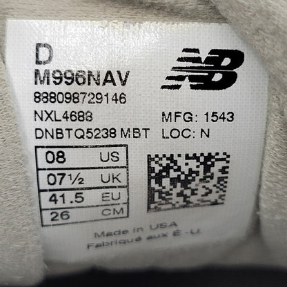 【現状渡し品】【メンズ/レディース】 M996NAV SNEAKER スニーカー シューズ 靴 164-260302-ya-10-izu サイズ：26cm カラー：ブラック×ブラウン 万代Net店