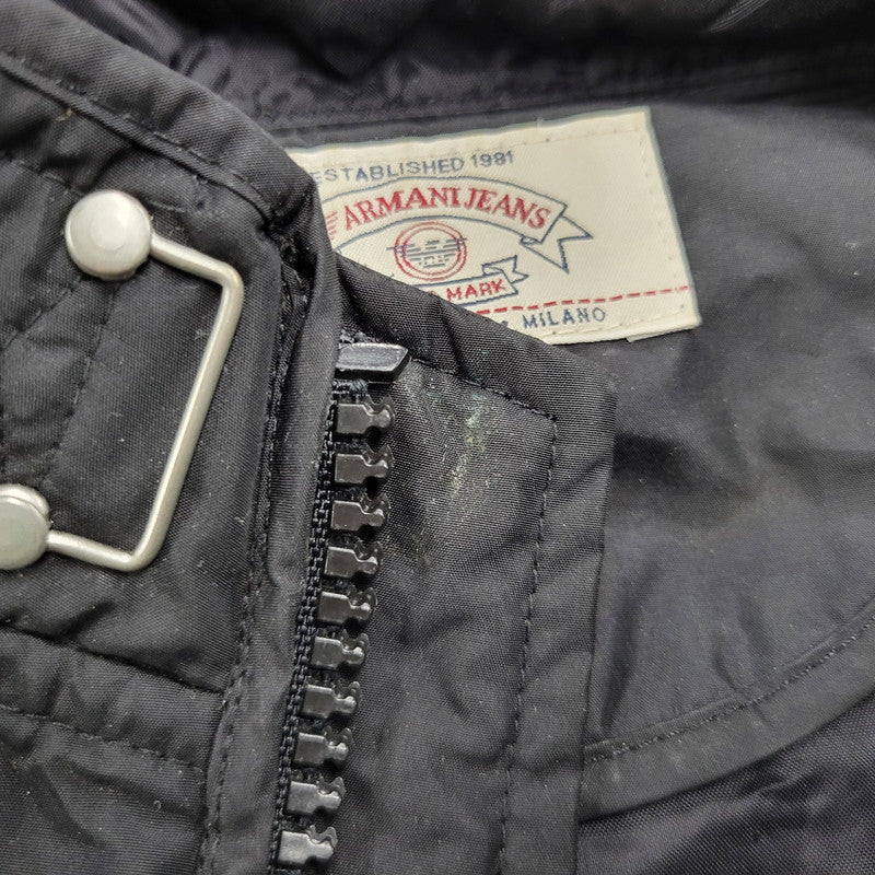 【中古品】【メンズ】 P6B50RB-12 イタリア製 NYLON JACKET ナイロン ジャケット アウター 141-260225-cs-17-izu サイズ：USA 38 カラー：ブラック 万代Net店