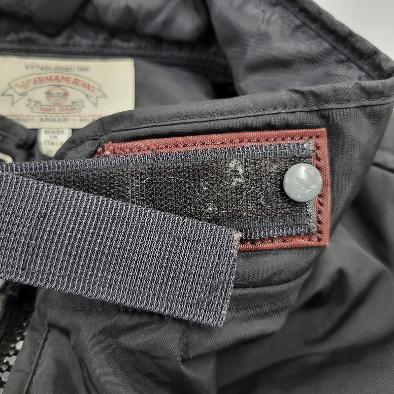【中古品】【メンズ】 P6B50RB-12 イタリア製 NYLON JACKET ナイロン ジャケット アウター 141-260225-cs-17-izu サイズ：USA 38 カラー：ブラック 万代Net店