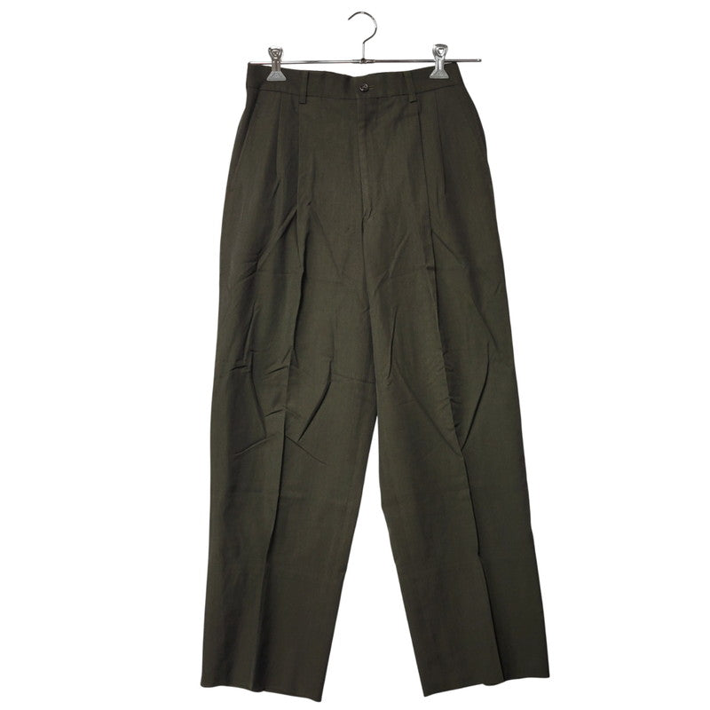 【中古品】【メンズ】 IM PRODUCT ISSEY MIYAKE アイム プロダクト イッセイ ミヤケ LJ91-FF815-09 日本製 WOOL SLACKS ウール スラックス ズボン ボトムス 151-260226-ya-08-izu サイズ：74 カラー：グリーン 万代Net店