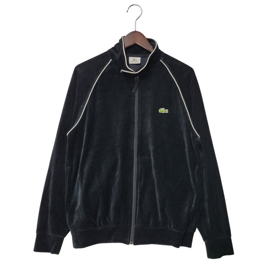 【中古品】【メンズ】 LACOSTE SPORT ラコステ スポーツ SH002T VELOR TRACK JACKET ベロア トラック ジャケット 147-260225-cs-14-izu サイズ：3 カラー：ブラック 万代Net店