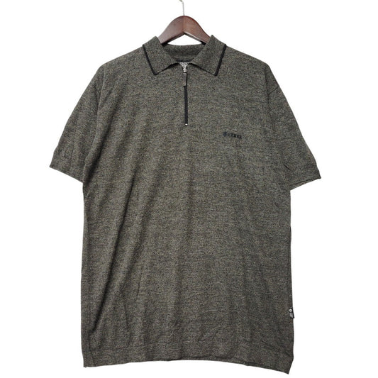 【中古品】【メンズ】 GIANFRANCO FERRE JEANS ジャンフランコ フェレ ジーンズ HALF ZIP S/S SHIRT ハーフジップ ショートスリーブ シャツ イタリア製 半袖 141-260228-as-12-izu サイズ：XL カラー：グレー 万代Net店