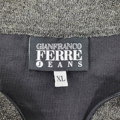 【中古品】【メンズ】 GIANFRANCO FERRE JEANS ジャンフランコ フェレ ジーンズ HALF ZIP S/S SHIRT ハーフジップ ショートスリーブ シャツ イタリア製 半袖 141-260228-as-12-izu サイズ：XL カラー：グレー 万代Net店
