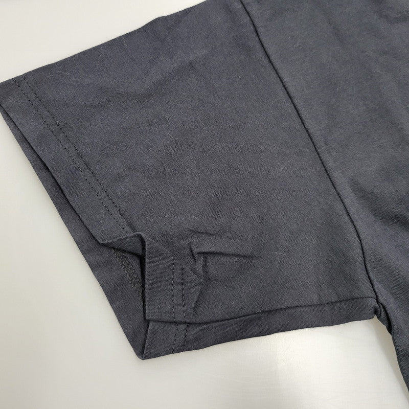 【中古品】【メンズ】 イタリア製 LOGO PRINT S/S TEE ロゴ プリント ショートスリーブ Tシャツ トップス 半袖 141-260226-ya-11-izu サイズ：L カラー：BLACK 万代Net店