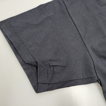 【中古品】【メンズ】 イタリア製 LOGO PRINT S/S TEE ロゴ プリント ショートスリーブ Tシャツ トップス 半袖 141-260226-ya-11-izu サイズ：L カラー：BLACK 万代Net店