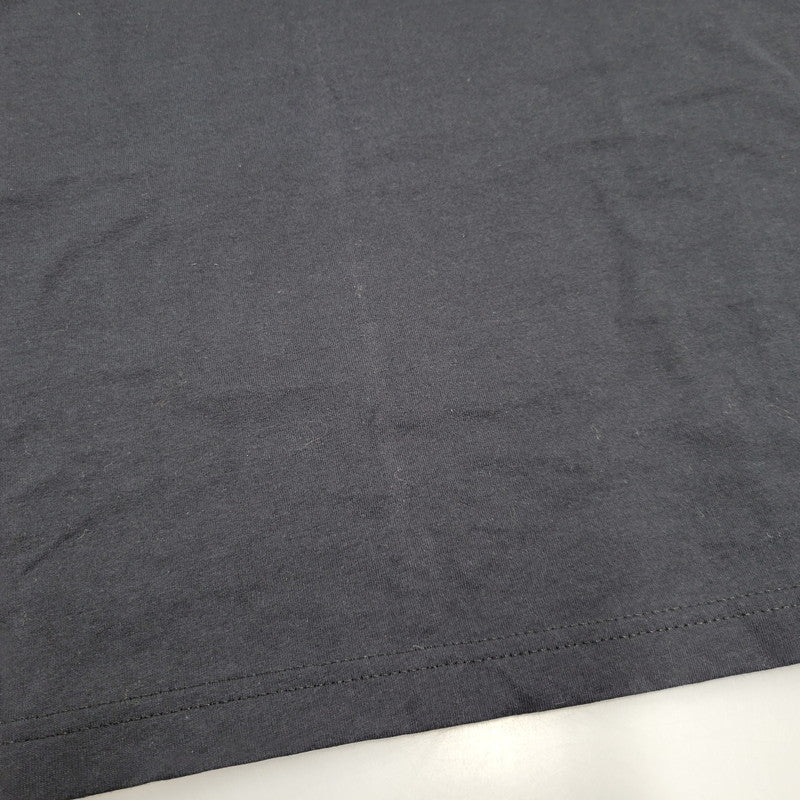 【中古品】【メンズ】 イタリア製 LOGO PRINT S/S TEE ロゴ プリント ショートスリーブ Tシャツ トップス 半袖 141-260226-ya-11-izu サイズ：L カラー：BLACK 万代Net店