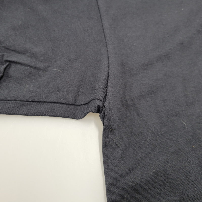 【中古品】【メンズ】 イタリア製 LOGO PRINT S/S TEE ロゴ プリント ショートスリーブ Tシャツ トップス 半袖 141-260226-ya-11-izu サイズ：L カラー：BLACK 万代Net店