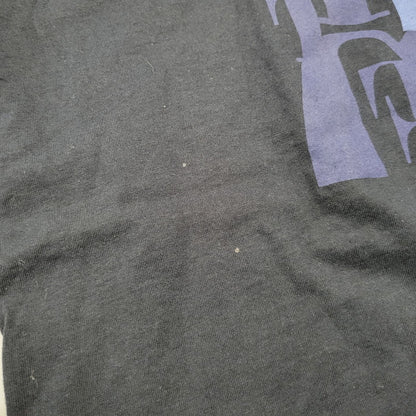 【中古品】【メンズ】 イタリア製 LOGO PRINT S/S TEE ロゴ プリント ショートスリーブ Tシャツ トップス 半袖 141-260226-ya-11-izu サイズ：L カラー：BLACK 万代Net店