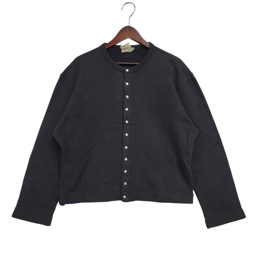 【中古品】【メンズ】 AGNES B. HOMME アニエスベーオム 日本製 SWEAT CARDIGAN スウェット カーディガン 141-260225-yn-06-izu サイズ：2 カラー：ブラック 万代Net店