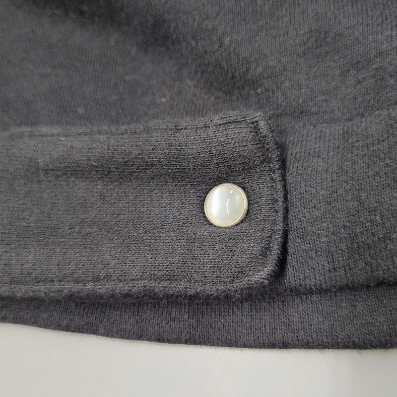 【中古品】【メンズ】 AGNES B. HOMME アニエスベーオム 日本製 SWEAT CARDIGAN スウェット カーディガン 141-260225-yn-06-izu サイズ：2 カラー：ブラック 万代Net店