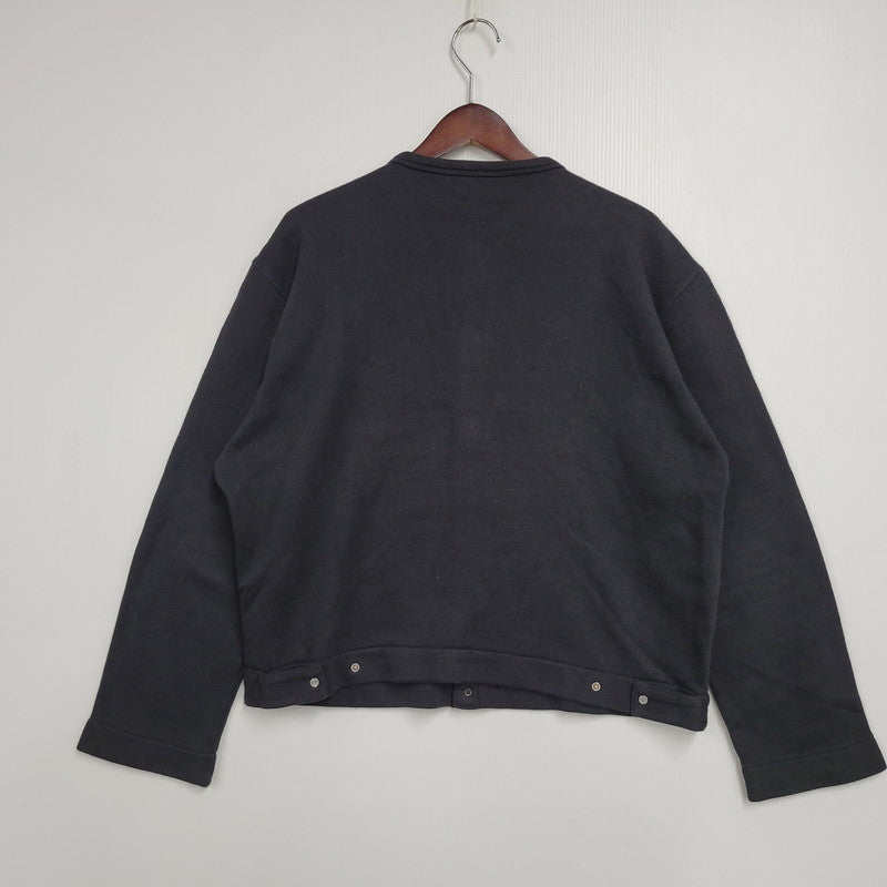 【中古品】【メンズ】 AGNES B. HOMME アニエスベーオム 日本製 SWEAT CARDIGAN スウェット カーディガン 141-260225-yn-06-izu サイズ：2 カラー：ブラック 万代Net店