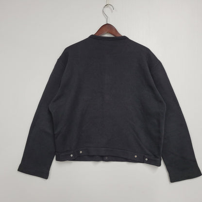 【中古品】【メンズ】 AGNES B. HOMME アニエスベーオム 日本製 SWEAT CARDIGAN スウェット カーディガン 141-260225-yn-06-izu サイズ：2 カラー：ブラック 万代Net店