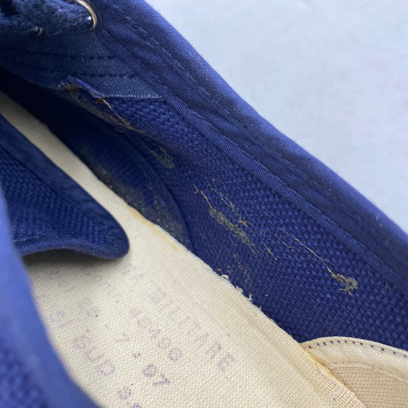 【中古品】【メンズ】 ITALIAN ARMY イタリアン アーミー イタリア軍 MARINA MILITARE DECK SHOES マリーナミリターレ デッキシューズ 靴 164-260304-as-09-izu サイズ：41 カラー：ネイビー 万代Net店