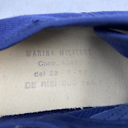 【中古品】【メンズ】 ITALIAN ARMY イタリアン アーミー イタリア軍 MARINA MILITARE DECK SHOES マリーナミリターレ デッキシューズ 靴 164-260304-as-09-izu サイズ：41 カラー：ネイビー 万代Net店
