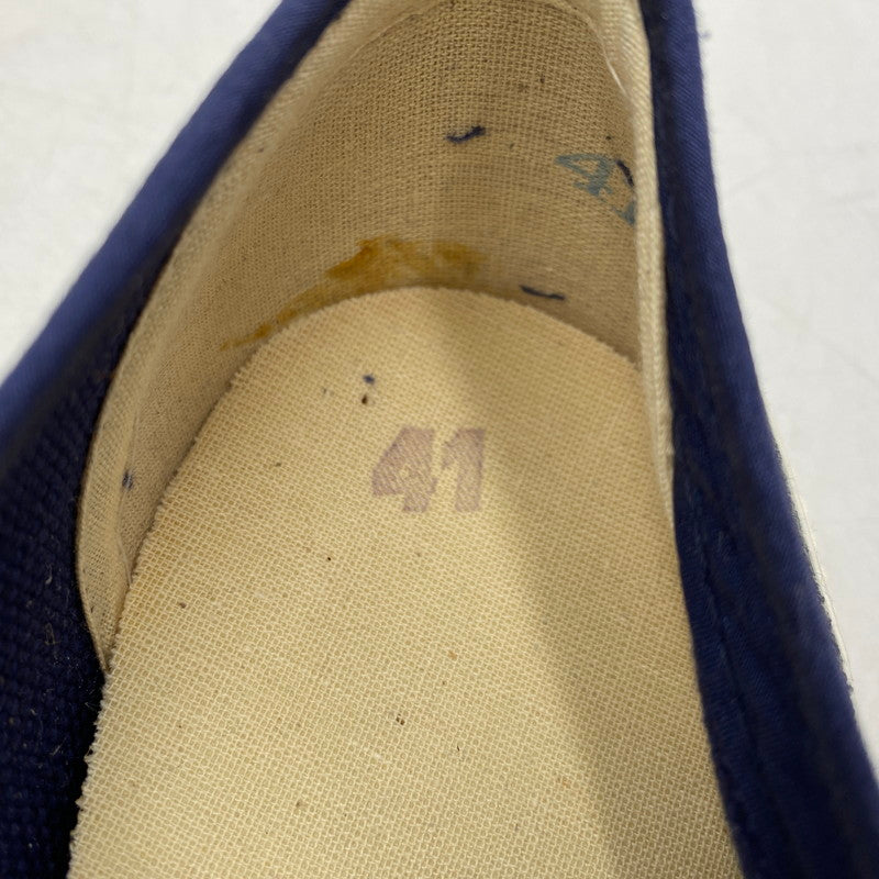 【中古品】【メンズ】 ITALIAN ARMY イタリアン アーミー イタリア軍 MARINA MILITARE DECK SHOES マリーナミリターレ デッキシューズ 靴 164-260304-as-09-izu サイズ：41 カラー：ネイビー 万代Net店