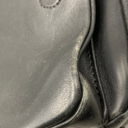 【現状渡し品】【メンズ/レディース】 LEATHER SHOULDER BAG レザー ショルダー バッグ カバン 188-260226-kh-03-izu カラー：ブラック 万代Net店