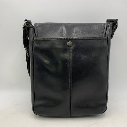 【現状渡し品】【メンズ/レディース】 LEATHER SHOULDER BAG レザー ショルダー バッグ カバン 188-260226-kh-03-izu カラー：ブラック 万代Net店