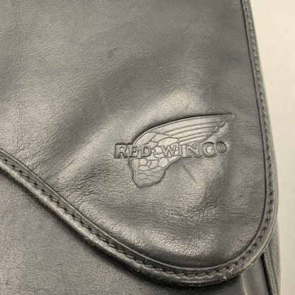 【現状渡し品】【メンズ/レディース】 LEATHER SHOULDER BAG レザー ショルダー バッグ カバン 188-260226-kh-03-izu カラー：ブラック 万代Net店