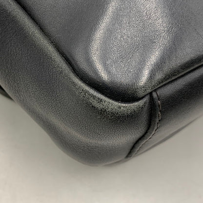 【現状渡し品】【メンズ/レディース】 LEATHER SHOULDER BAG レザー ショルダー バッグ カバン 188-260226-kh-03-izu カラー：ブラック 万代Net店