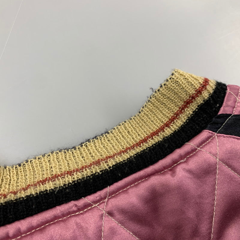 【現状渡し品】【メンズ】 TAYLOR TOYO テーラー東洋 TT11382 2007年 MODEL 00S SATIN×SATIN QUILTING REVERSIBLE SOUVENIR JACKET サテン×サテン キルティング リバーシブル スーベニア ジャケット アウター 145-260224-cs-02-izu サイズ：XL カラー：ネイビー/ピンク 万代Net店