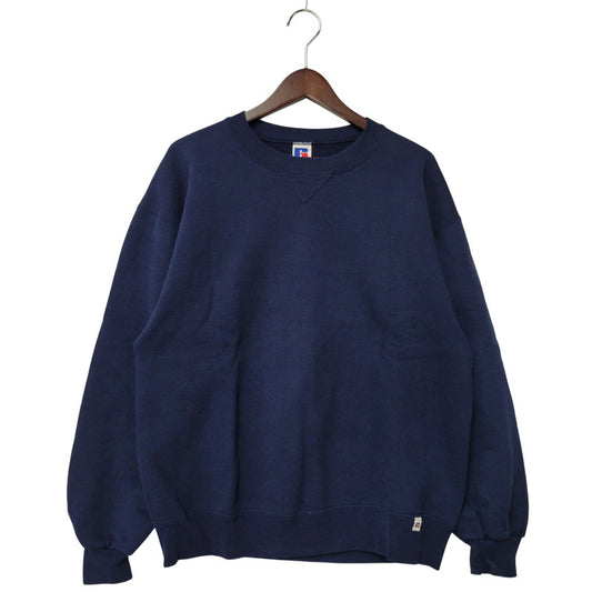 【中古品】【メンズ】 RUSSELL ラッセル USA製 BLANK SWEAT SHIRT ブランク スウェットシャツ トップス トレーナー 146-260226-ya-13-izu サイズ：L カラー：ネイビー 万代Net店