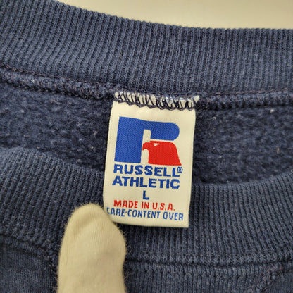 【中古品】【メンズ】 RUSSELL ラッセル USA製 BLANK SWEAT SHIRT ブランク スウェットシャツ トップス トレーナー 146-260226-ya-13-izu サイズ：L カラー：ネイビー 万代Net店
