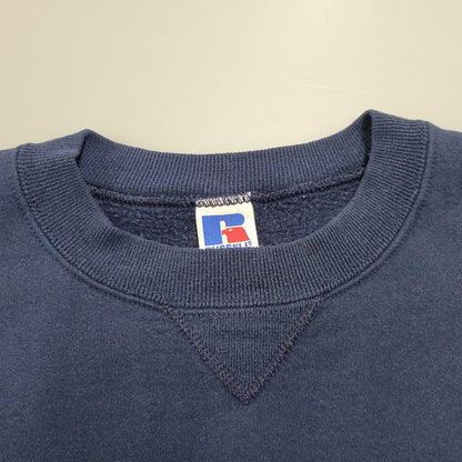 【中古品】【メンズ】 RUSSELL ラッセル USA製 BLANK SWEAT SHIRT ブランク スウェットシャツ トップス トレーナー 146-260226-ya-13-izu サイズ：L カラー：ネイビー 万代Net店
