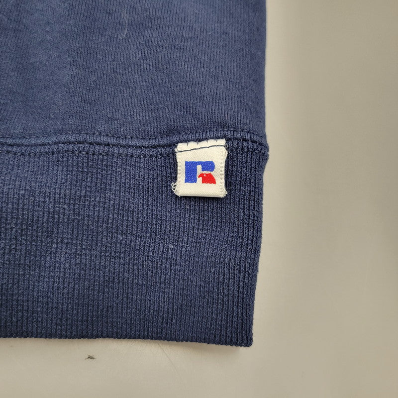 【中古品】【メンズ】 RUSSELL ラッセル USA製 BLANK SWEAT SHIRT ブランク スウェットシャツ トップス トレーナー 146-260226-ya-13-izu サイズ：L カラー：ネイビー 万代Net店