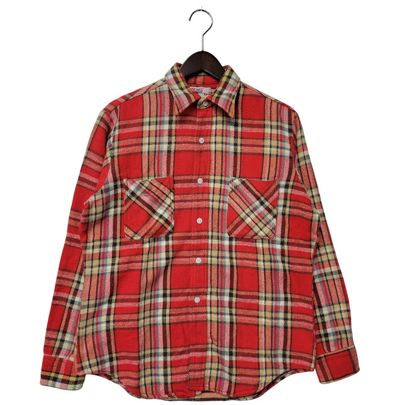【中古品】【メンズ】 BIG MAC ビッグ マック 赤単色タグ HEAVY FLANNEL SHIRT ヘビー フランネル シャツ トップス 長袖 146-260226-ya-12-izu サイズ：M カラー：RED 万代Net店