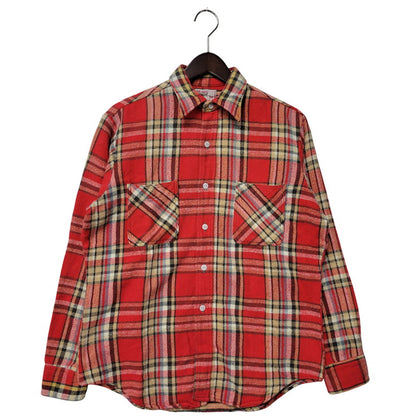 【中古品】【メンズ】 BIG MAC ビッグ マック 赤単色タグ HEAVY FLANNEL SHIRT ヘビー フランネル シャツ トップス 長袖 146-260226-ya-12-izu サイズ：M カラー：RED 万代Net店