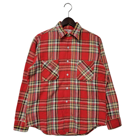 【中古品】【メンズ】 BIG MAC ビッグ マック 赤単色タグ HEAVY FLANNEL SHIRT ヘビー フランネル シャツ トップス 長袖 146-260226-ya-12-izu サイズ：M カラー：RED 万代Net店