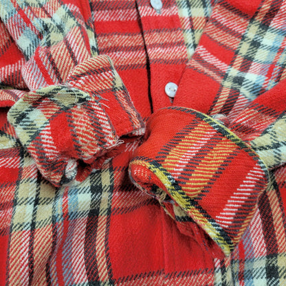 【中古品】【メンズ】 BIG MAC ビッグ マック 赤単色タグ HEAVY FLANNEL SHIRT ヘビー フランネル シャツ トップス 長袖 146-260226-ya-12-izu サイズ：M カラー：RED 万代Net店