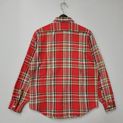 【中古品】【メンズ】 BIG MAC ビッグ マック 赤単色タグ HEAVY FLANNEL SHIRT ヘビー フランネル シャツ トップス 長袖 146-260226-ya-12-izu サイズ：M カラー：RED 万代Net店