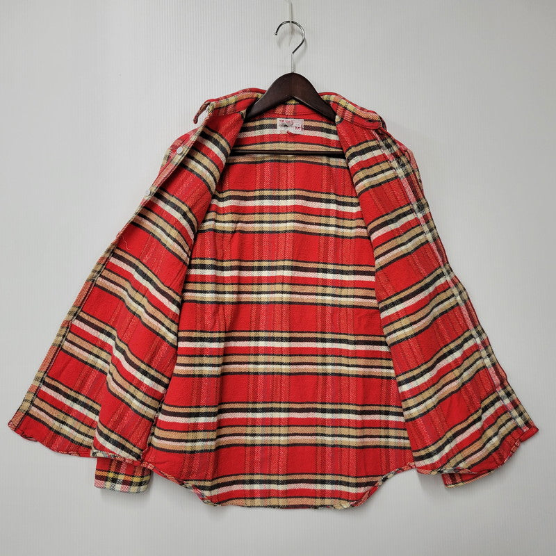 【中古品】【メンズ】 BIG MAC ビッグ マック 赤単色タグ HEAVY FLANNEL SHIRT ヘビー フランネル シャツ トップス 長袖 146-260226-ya-12-izu サイズ：M カラー：RED 万代Net店
