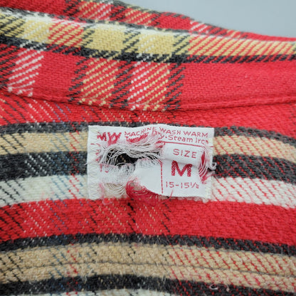 【中古品】【メンズ】 BIG MAC ビッグ マック 赤単色タグ HEAVY FLANNEL SHIRT ヘビー フランネル シャツ トップス 長袖 146-260226-ya-12-izu サイズ：M カラー：RED 万代Net店
