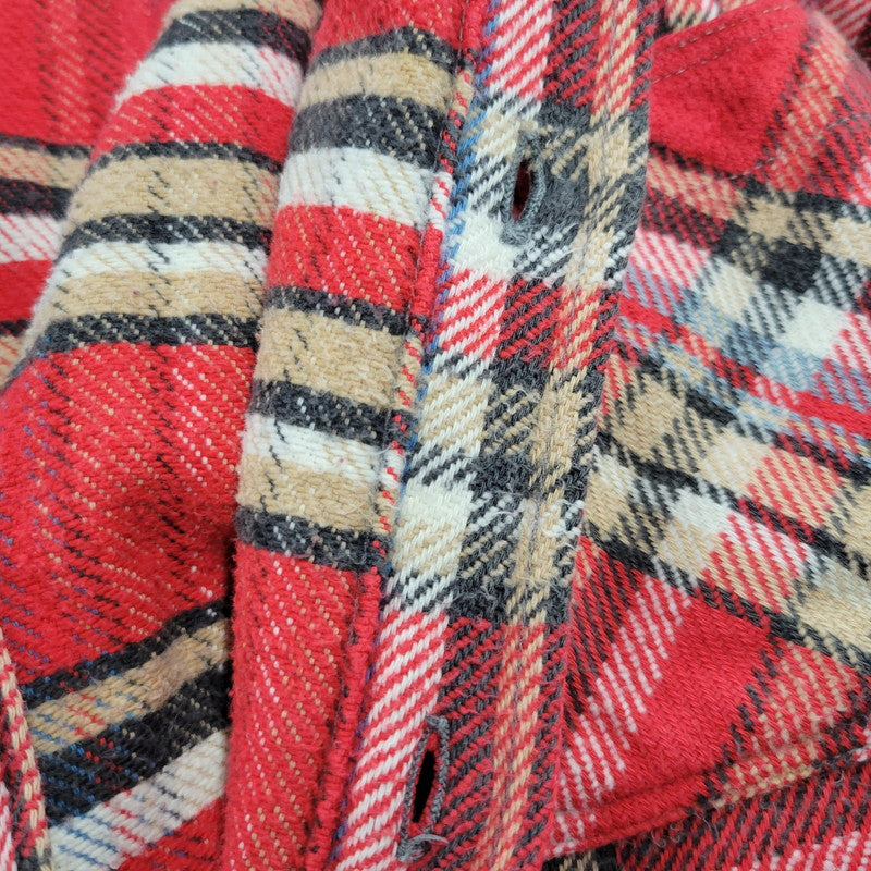 【中古品】【メンズ】 BIG MAC ビッグ マック 赤単色タグ HEAVY FLANNEL SHIRT ヘビー フランネル シャツ トップス 長袖 146-260226-ya-12-izu サイズ：M カラー：RED 万代Net店