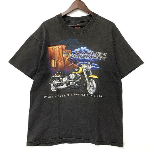 【中古品】【メンズ】 IT AIN'T OVER 'TIL THE FAT BOY SINGS. PRINT SS TEE c1996 半袖 Tシャツ USA製 146-260329-as-06-izu サイズ：L カラー：ブラック 万代Net店