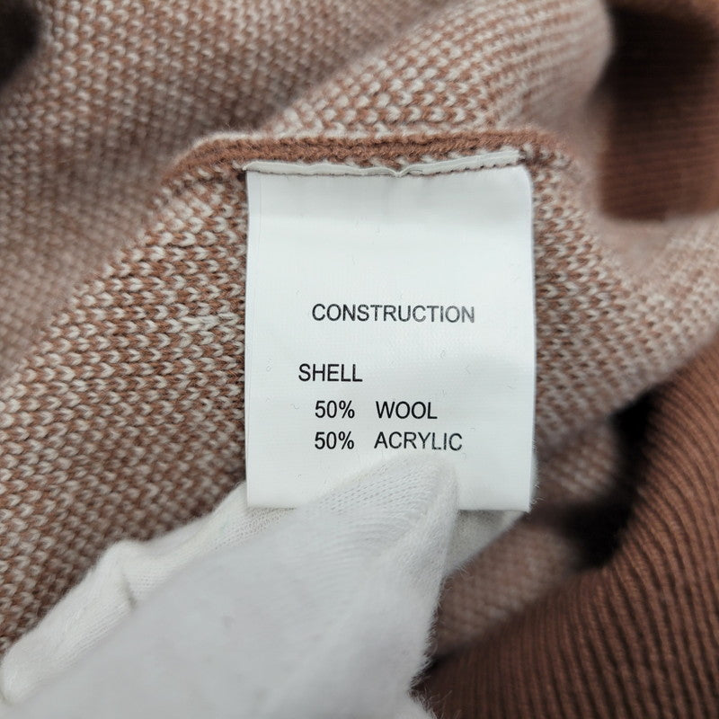 【中古美品】【メンズ】 VANDYTHEPINK ヴァンディーザピンク KNIT ニット 総柄 長袖 トップス 142-260228-as-13-izu サイズ：M カラー：ブラウン系 万代Net店