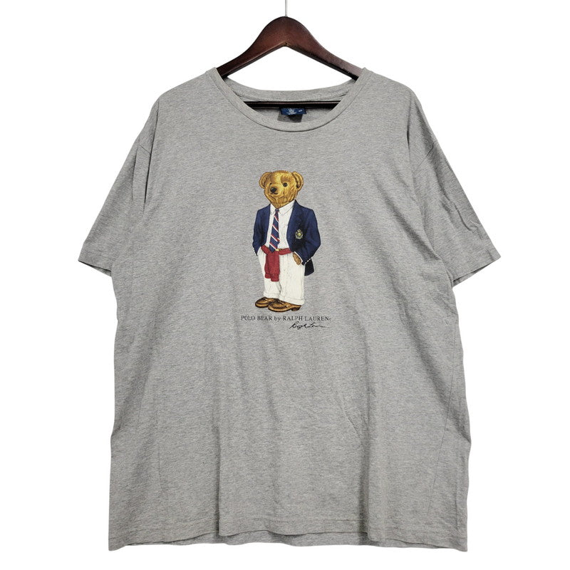 【中古品】【メンズ】 POLO by RALPH LOUREN ポロ バイ ラルフローレン BLAZER POLO BEAR TEE ブレーザー ポロ ベア Tシャツ トップス 半袖 146-260303-ya-15-izu サイズ：L カラー：グレー 万代Net店