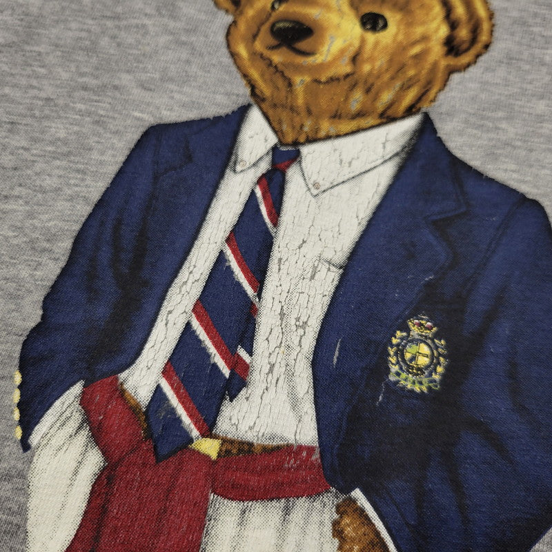 【中古品】【メンズ】 POLO by RALPH LOUREN ポロ バイ ラルフローレン BLAZER POLO BEAR TEE ブレーザー ポロ ベア Tシャツ トップス 半袖 146-260303-ya-15-izu サイズ：L カラー：グレー 万代Net店
