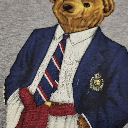 【中古品】【メンズ】 POLO by RALPH LOUREN ポロ バイ ラルフローレン BLAZER POLO BEAR TEE ブレーザー ポロ ベア Tシャツ トップス 半袖 146-260303-ya-15-izu サイズ：L カラー：グレー 万代Net店