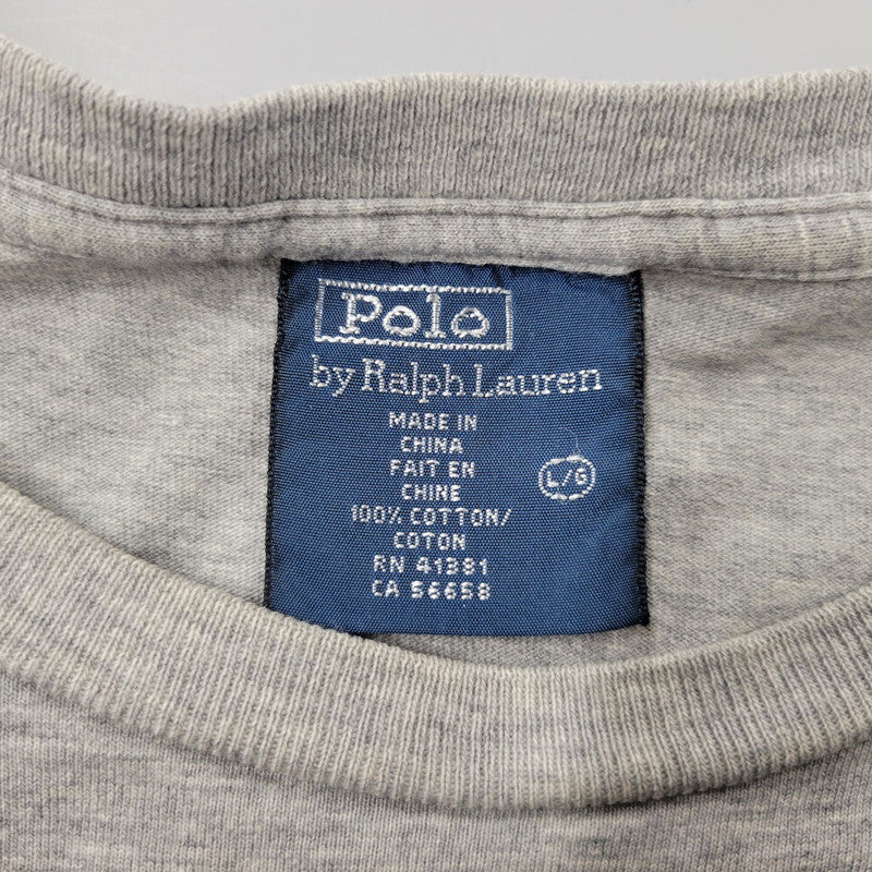 【中古品】【メンズ】 POLO by RALPH LOUREN ポロ バイ ラルフローレン BLAZER POLO BEAR TEE ブレーザー ポロ ベア Tシャツ トップス 半袖 146-260303-ya-15-izu サイズ：L カラー：グレー 万代Net店