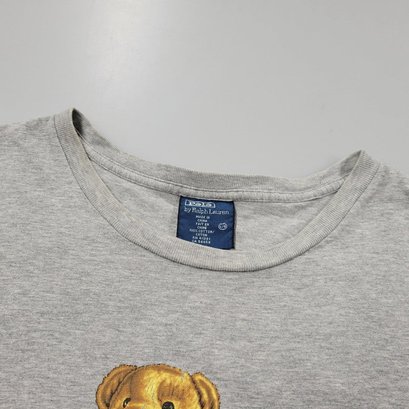 【中古品】【メンズ】 POLO by RALPH LOUREN ポロ バイ ラルフローレン BLAZER POLO BEAR TEE ブレーザー ポロ ベア Tシャツ トップス 半袖 146-260303-ya-15-izu サイズ：L カラー：グレー 万代Net店