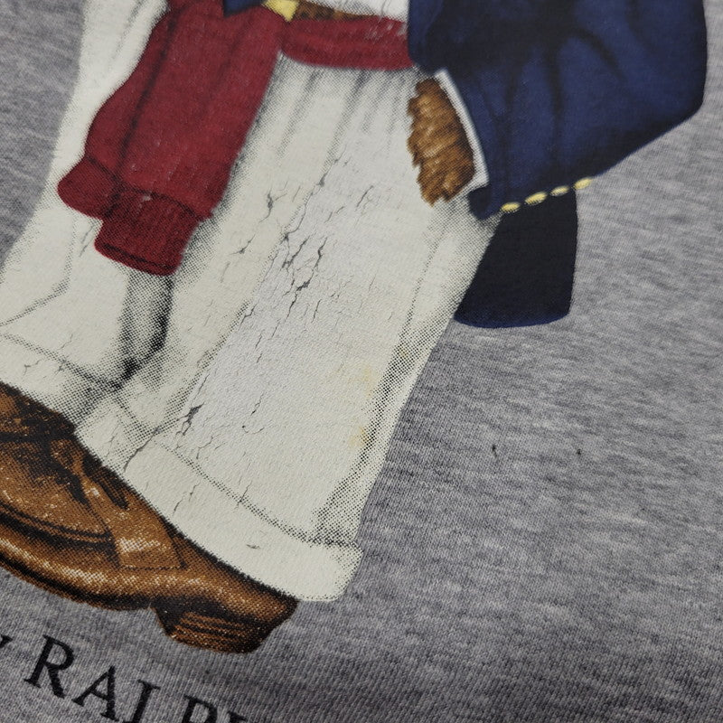 【中古品】【メンズ】 POLO by RALPH LOUREN ポロ バイ ラルフローレン BLAZER POLO BEAR TEE ブレーザー ポロ ベア Tシャツ トップス 半袖 146-260303-ya-15-izu サイズ：L カラー：グレー 万代Net店