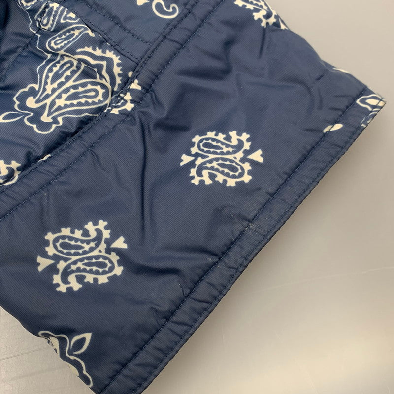【中古品】【メンズ】 RLX RALPH LAUREN アールエルエックス ラルフローレン 784539049001 PAISLEY QUILTING DOWN JACKET ペイズリー キルティング ダウン ジャケット アウター 147-260224-cs-01-izu サイズ：M カラー：ブルー×ホワイト 万代Net店