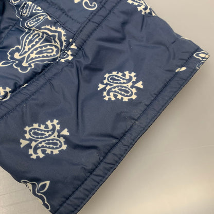 【中古品】【メンズ】 RLX RALPH LAUREN アールエルエックス ラルフローレン 784539049001 PAISLEY QUILTING DOWN JACKET ペイズリー キルティング ダウン ジャケット アウター 147-260224-cs-01-izu サイズ：M カラー：ブルー×ホワイト 万代Net店