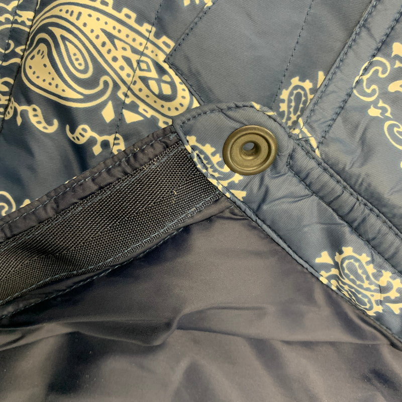 【中古品】【メンズ】 RLX RALPH LAUREN アールエルエックス ラルフローレン 784539049001 PAISLEY QUILTING DOWN JACKET ペイズリー キルティング ダウン ジャケット アウター 147-260224-cs-01-izu サイズ：M カラー：ブルー×ホワイト 万代Net店