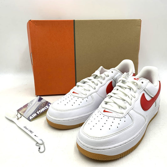 【中古美品】【メンズ】 AIR FORCE 1 LOW RETRO DJ3911-102 エア フォース 1 ロー レトロ スニーカー シューズ 靴 160-260226-as-06-izu サイズ：27.5cm カラー：WHITE/UNIVERSITY RED 万代Net店